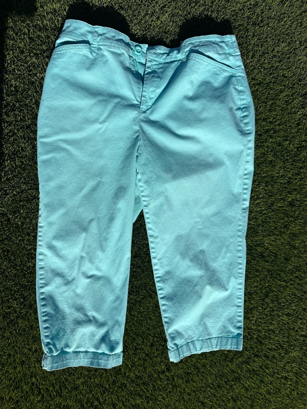croft & barrow Teal Ankle Cropped Pants